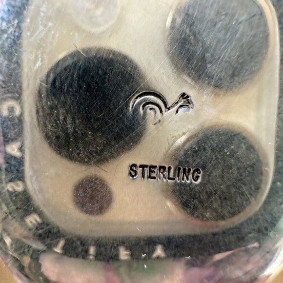 Ray Youmans Dinosaur Gem Bone Pendant Necklace‎ Sterling Silver Multicolor 26.7g - Picture 8 of 13